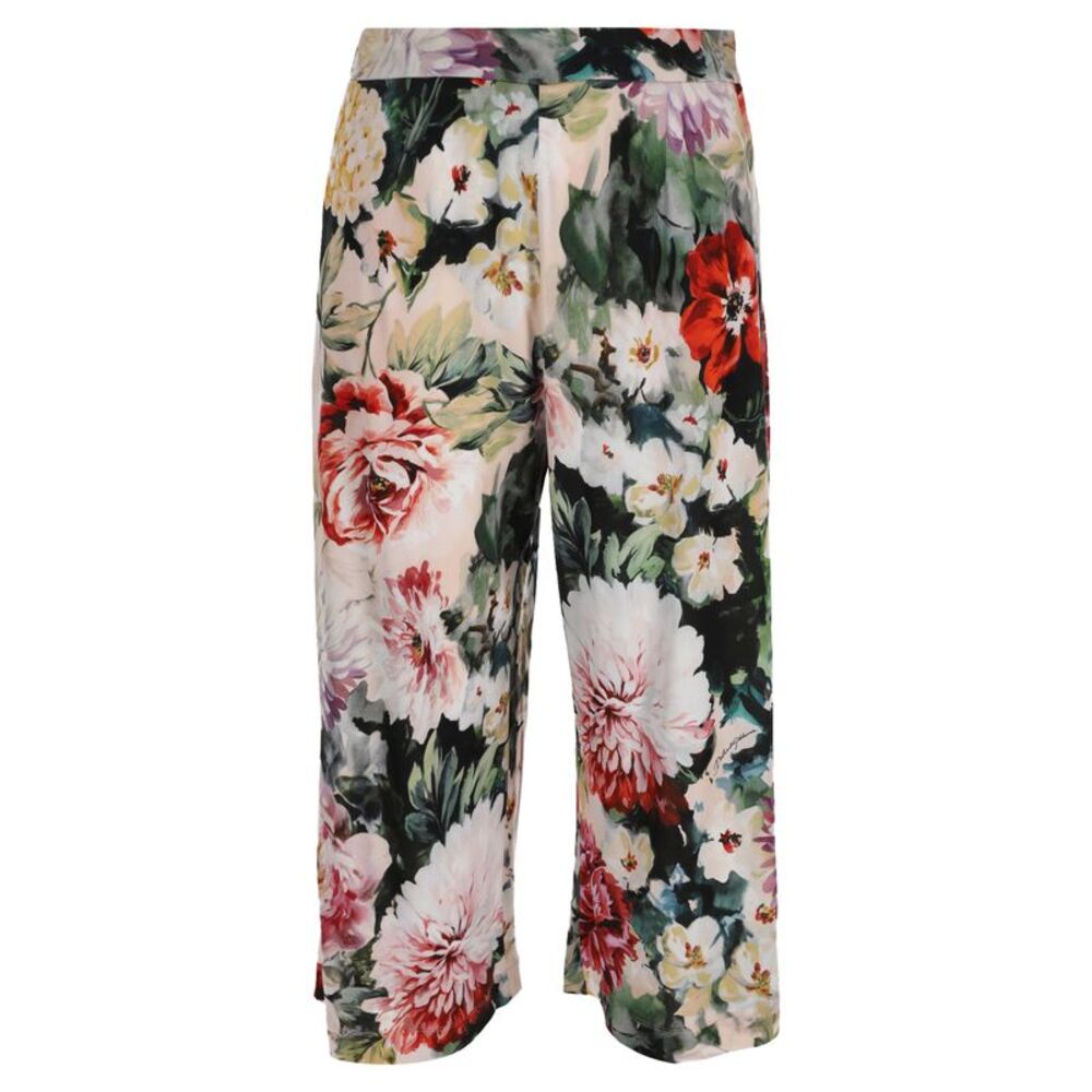 Dolce & Gabbana Pants in Floral Print Viscose